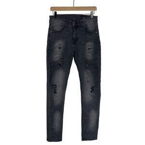 DSQUARED2 Jeans Mens 34x32 Cool Guy Slim Stretch Black Denim Made in Italy Rip